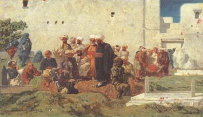 Eugene Fromentin Moorish Burial (san25) France oil painting art